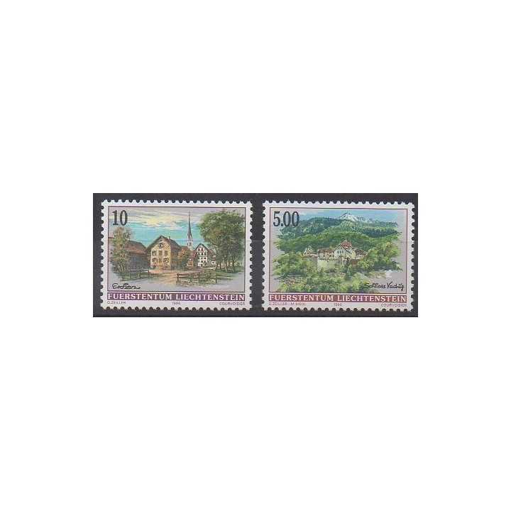 Stamps - Lienchtentein - 1996 - Nb 1068/1069 - Sights