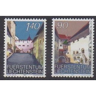 Stamps - Lienchtentein - 1987 - Nb 857/858 - Castles