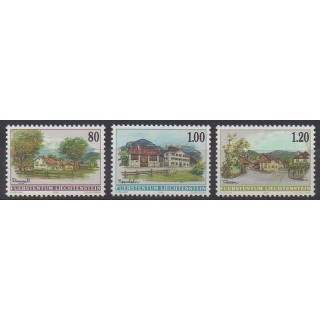 Stamps - Lienchtentein - 1999 - Nb 1133/1135 - Architecture