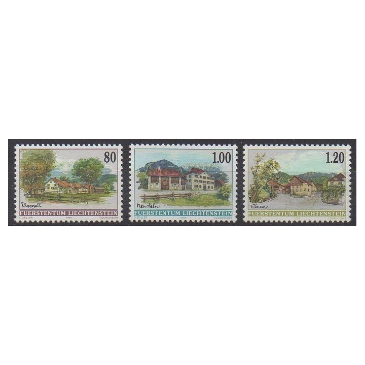 Stamps - Lienchtentein - 1999 - Nb 1133/1135 - Architecture