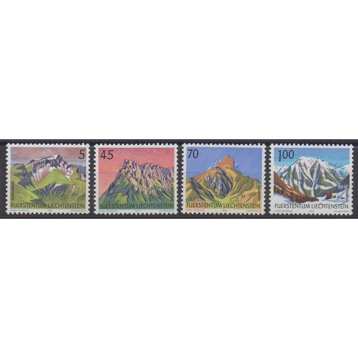 Timbres - Liechtenstein - 1990 - No 934/937 - Sites