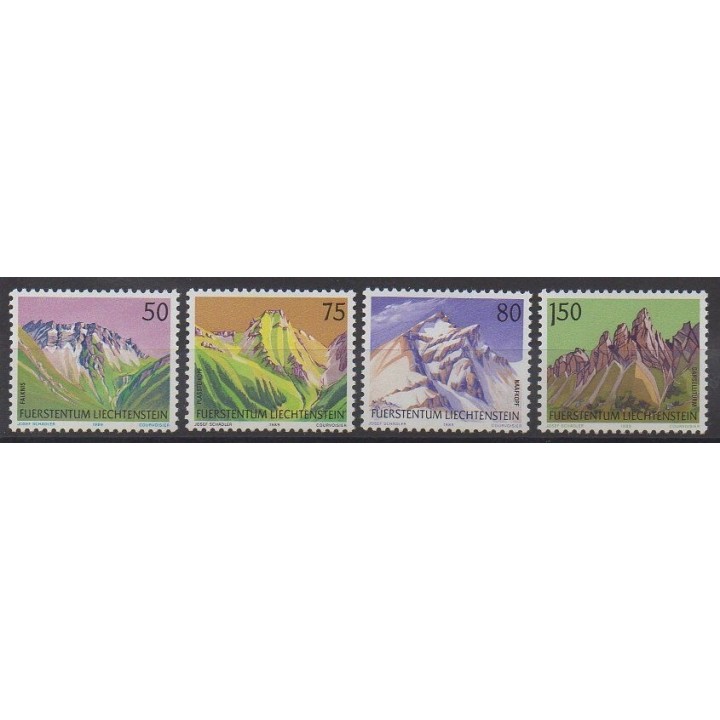 Stamps - Lienchtentein - 1989 - Nb 915/918 - Sights