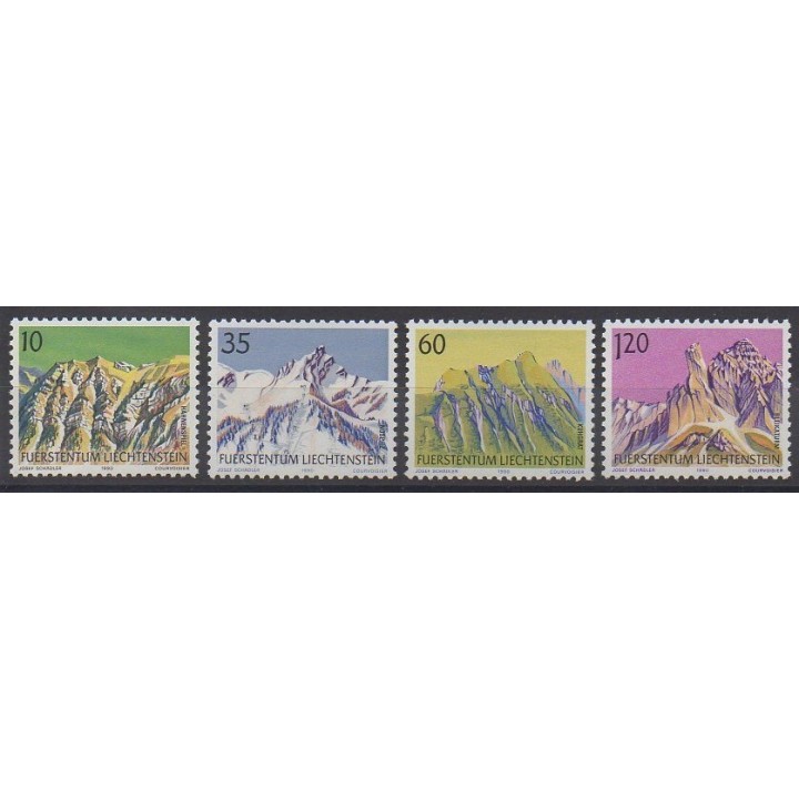 Stamps - Lienchtentein - 1990 - Nb 941/944 - Sights