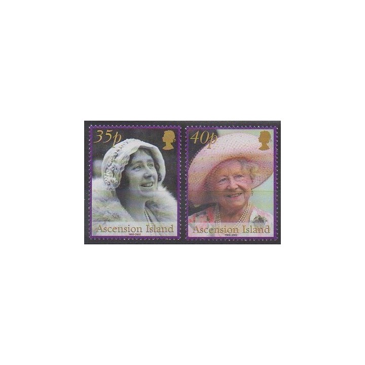 Stamps - Ascension Island - 2002 - Nb 801/802 - Royalty