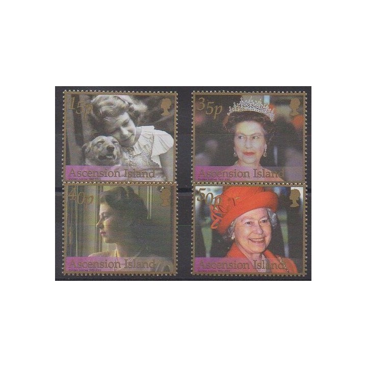 Stamps - Ascension Island - 2002 - Nb 793/796 - Royalty