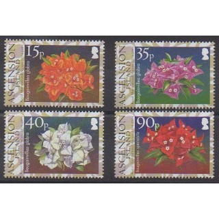 Timbres - Ascension - 2004 - No 843/846 - Fleurs