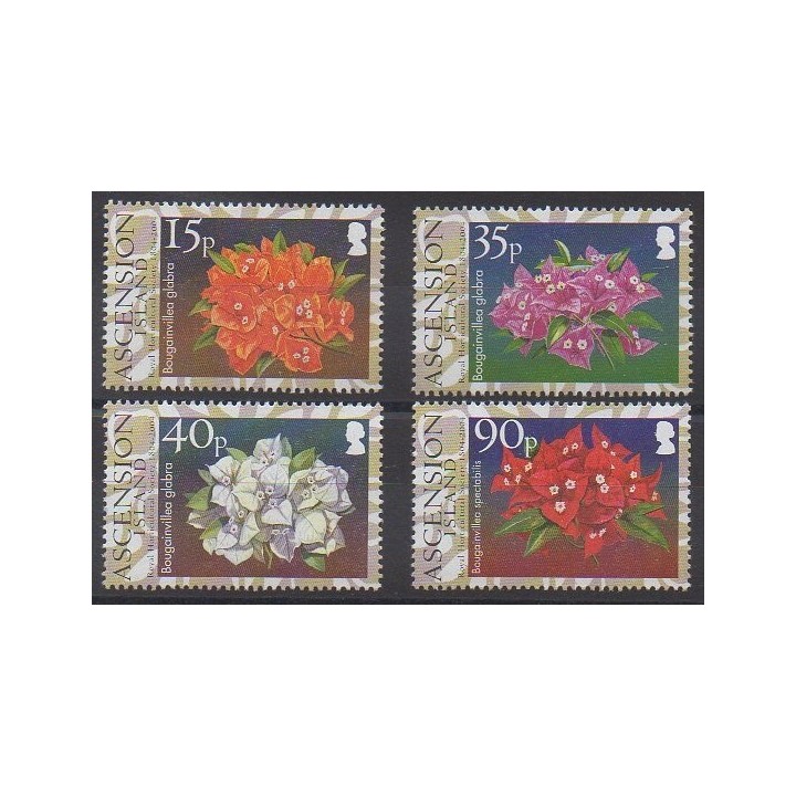Stamps - Ascension Island - 2004 - Nb 843/846 - Flowers