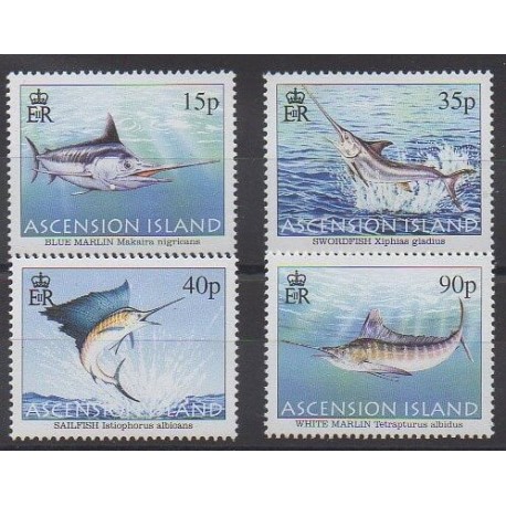 Ascension Island - 2004 - Nb 847/850 - Sea animals
