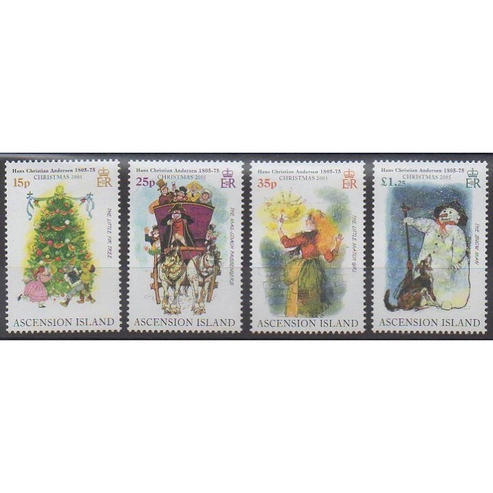 Stamps - Ascension Island - 2005 - Nb 875/878 - Christmas - Literature