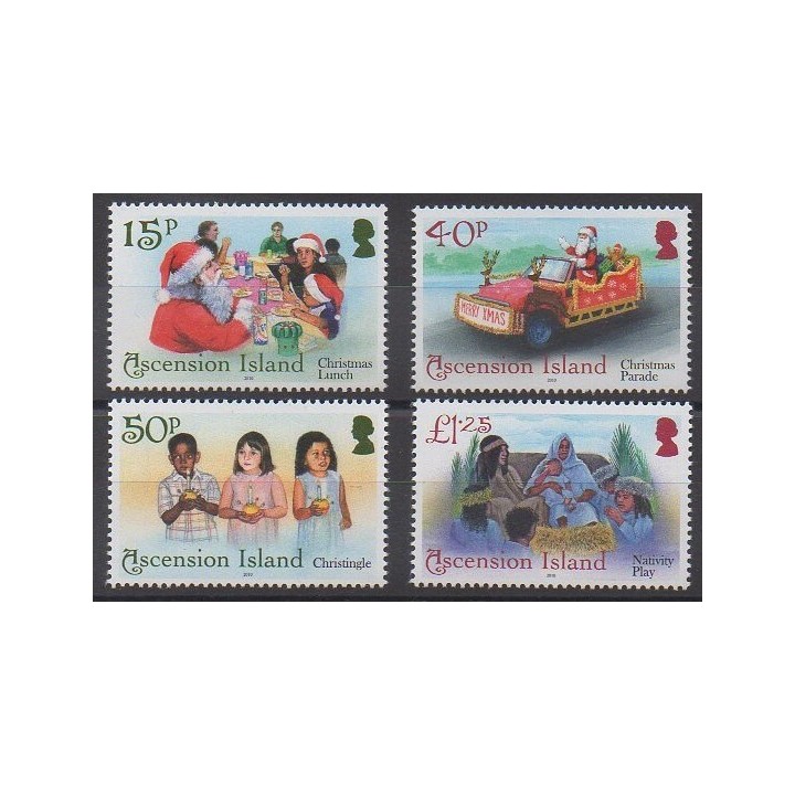 Stamps - Ascension Island - 2010 - Nb 1012/1015 - Christmas
