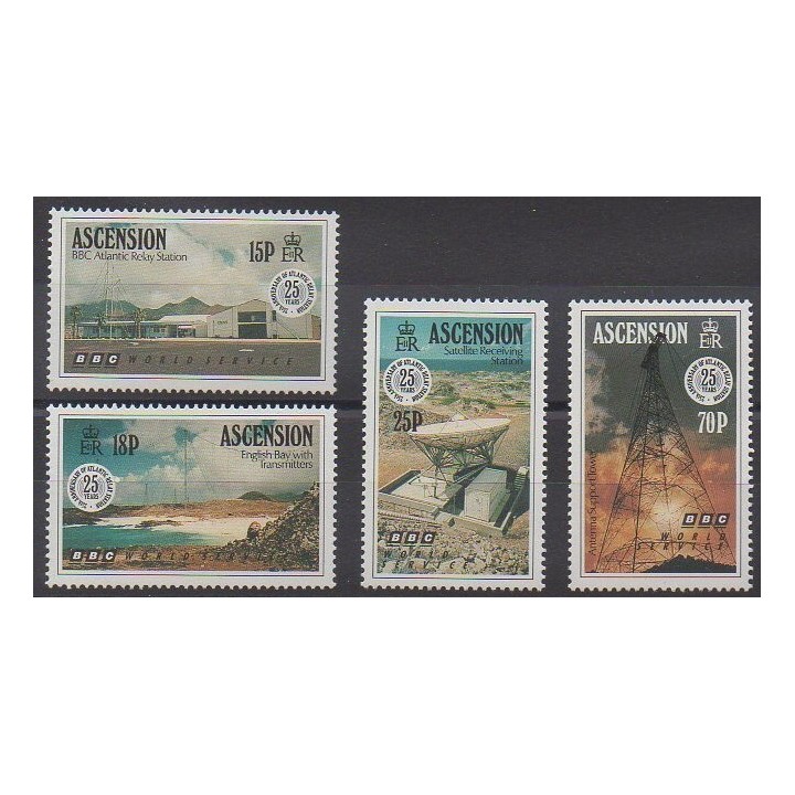 Timbres - Ascension - 1991 - No 531/534 - Télécommunications