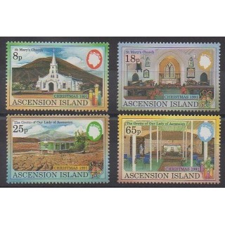 Stamps - Ascension Island - 1991 - Nb 535/538 - Churches