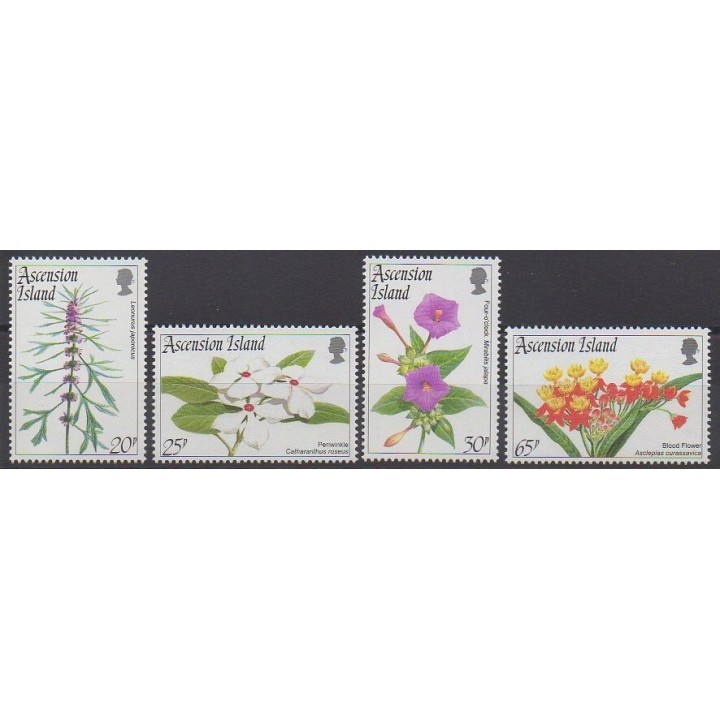 Stamps - Ascension Island - 1995 - Nb 623/626 - Flowers