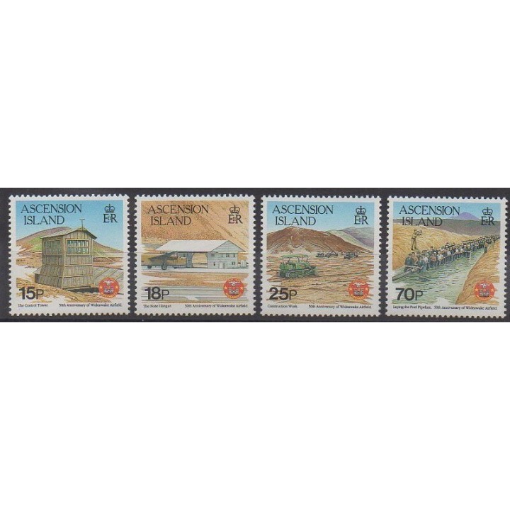 Timbres - Ascension - 1992 - No 563/566 - Aviation