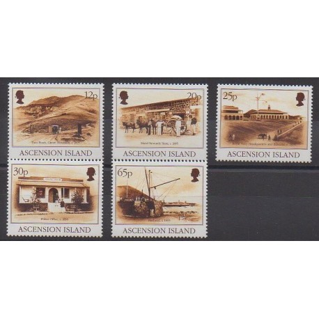 Ascension Island - 1995 - Nb 627/631 - Various Historics Themes