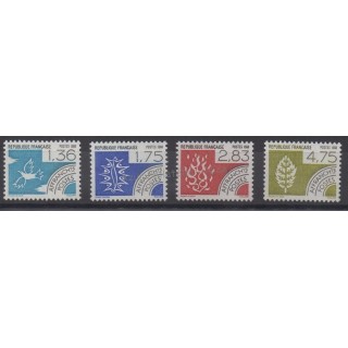Timbres  - France - Préoblitérés - 1988 - No P198/P201