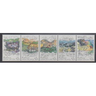 Timbres - Australie - 1992 - No 1264/1268 - Environnement