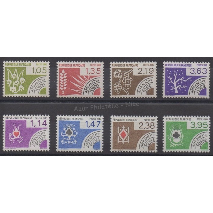 Stamps  - France - Precancels - 1983-1984 - Nb P178/P185