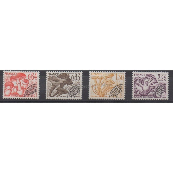 Stamps - Theme mushrooms - France - Precancels - 1979 - Nb P158/P161