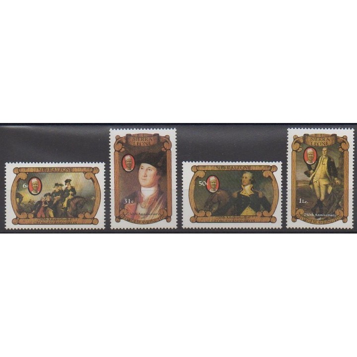 Timbres - Sierra Leone - 1982 - No 532/535 - Célébrités
