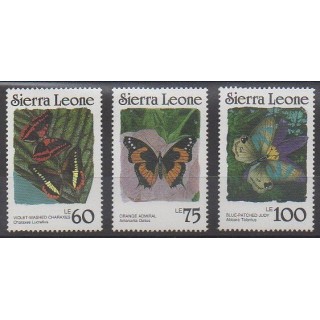 Stamps - Sierra Leone - 1987 - Nb 806/808 - Insects