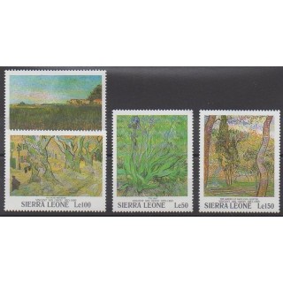 Stamps - Sierra Leone - 1991 - Nb 1366/1369 - Paintings