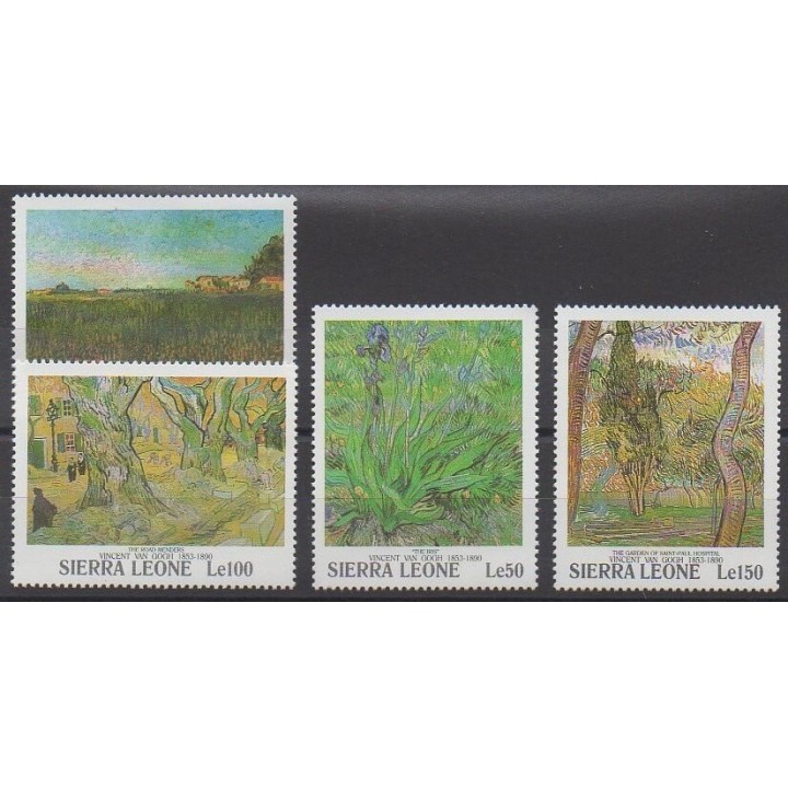 Stamps - Sierra Leone - 1991 - Nb 1366/1369 - Paintings