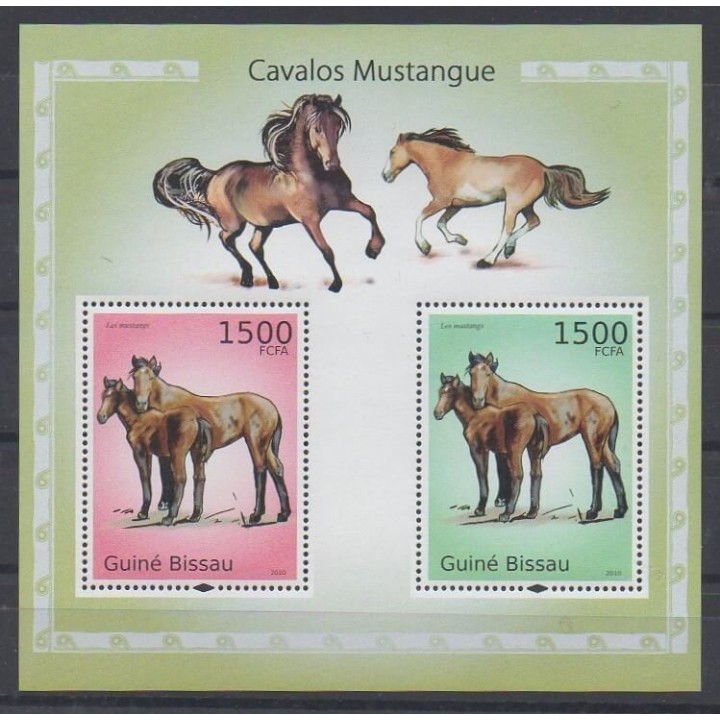 Timbres - Guinée-Bissau - 2010 - No BF542 - Chevaux