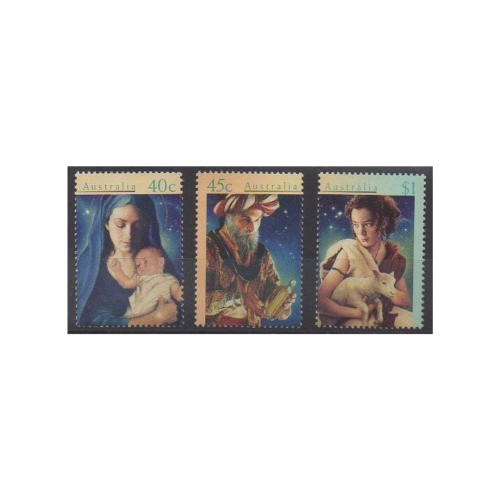 Timbres - Australie - 1996 - No 1542/1544 - Noël