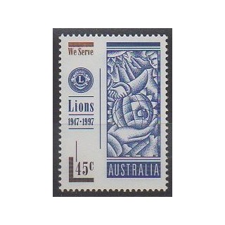 Timbres - Australie - 1997 - No 1582 - Rotary ou Lions club