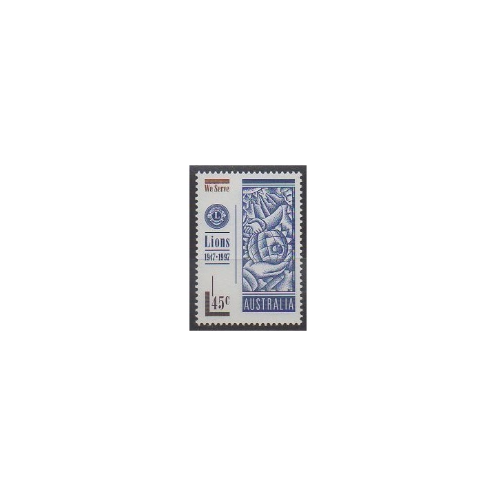 Timbres - Australie - 1997 - No 1582 - Rotary ou Lions club