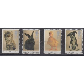 Timbres - Thème animaux divers - Grande-Bretagne - 1990 - No 1439/1442