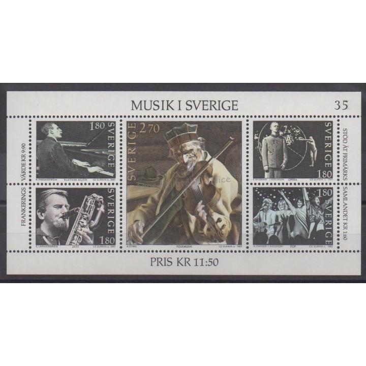 Timbres - Thème musique - Suède - 1983 - No BF 11