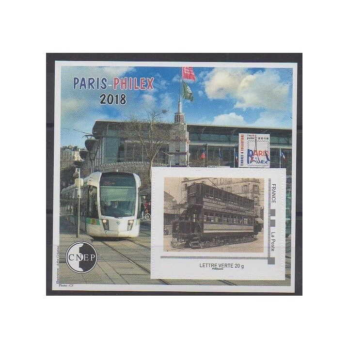 Timbres - France - Feuillets CNEP - 2018 - No CNEP 78 - Transports
