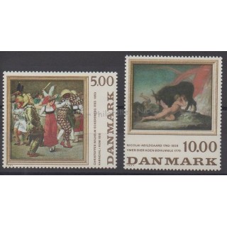 Timbres - Thème peinture - Danemark - 1984 - No 822/823