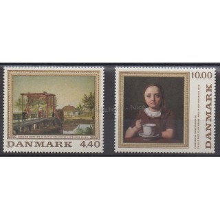 Timbres - Thème peinture - Danemark - 1989 - No 964/965