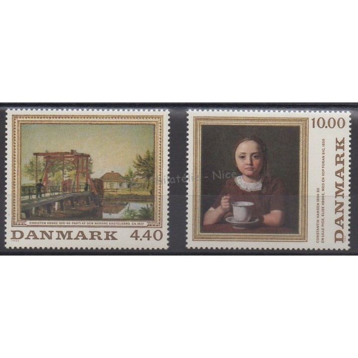 Timbres - Thème peinture - Danemark - 1989 - No 964/965