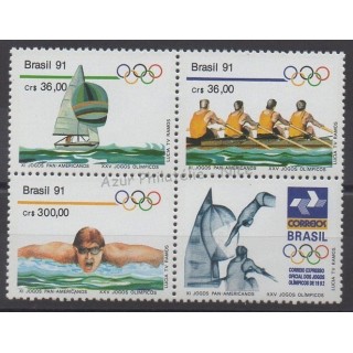 Timbres - Thème sports divers - Brésil - 1991 - No 2009/2011