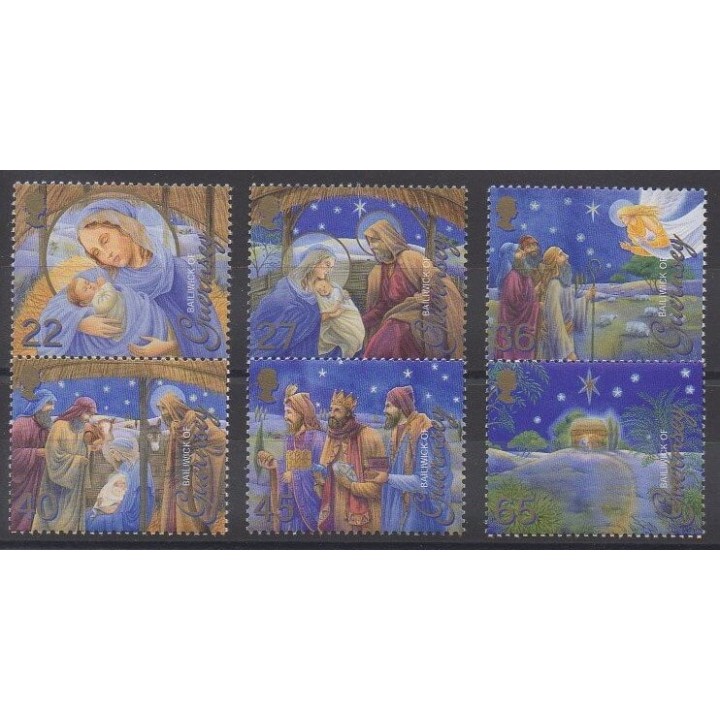 Stamps - Guernsey - 2002 - Nb 959/964 - Christmas