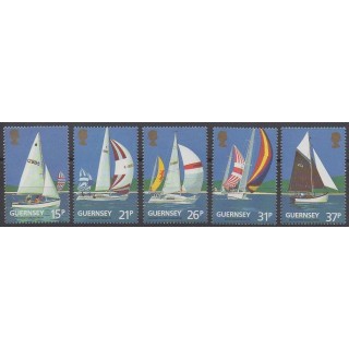 Timbres - Guernesey - 1991 - No 524/528 - Navigation