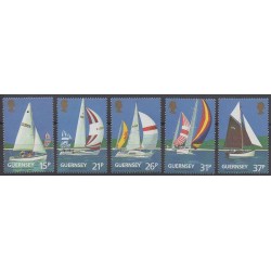 Guernsey - 1991 - Nb 524/528 - Boats