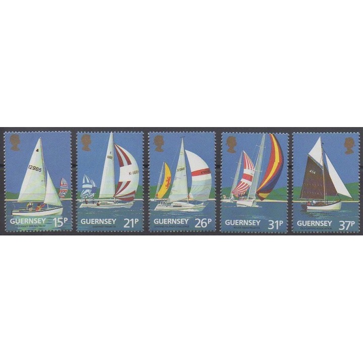 Stamps - Guernsey - 1991 - Nb 524/528 - Boats