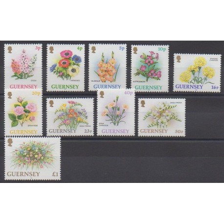 Guernesey - 1992 - No 565/574 - Fleurs