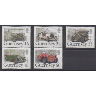 Stamps - Guernsey - 1994 - Nb 648/652 - Cars