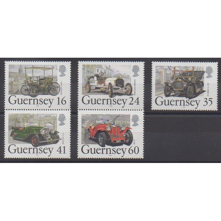 Stamps - Guernsey - 1994 - Nb 648/652 - Cars