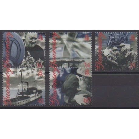 Guernesey - 1995 - No 679/683 - Seconde Guerre Mondiale