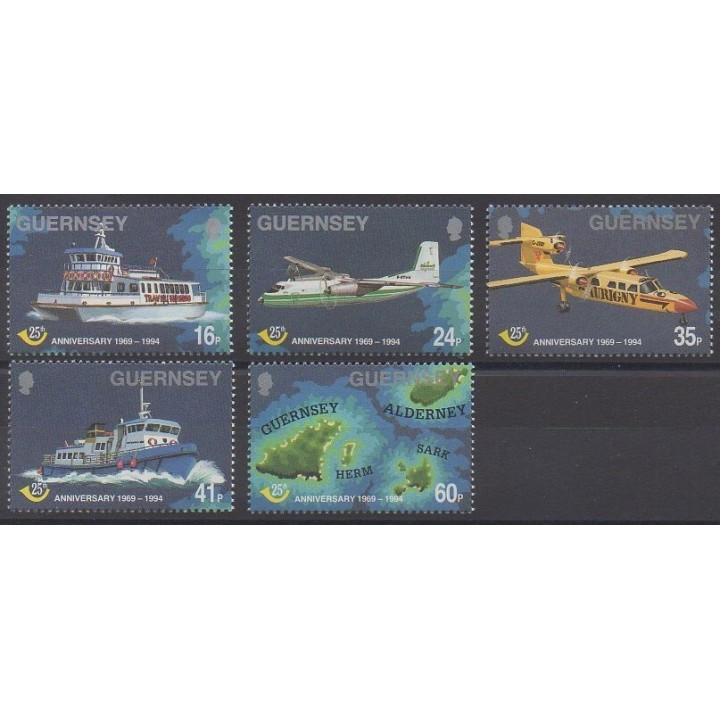 Stamps - Guernsey - 1994 - Nb 666/670 - Postal Service