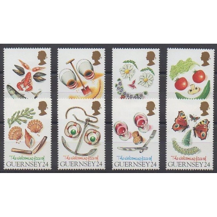 Timbres - Guernesey - 1995 - No 671/678 - Tourisme