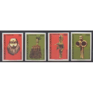 Stamps - Gabon - 1982 - Nb 510/513ND - Art