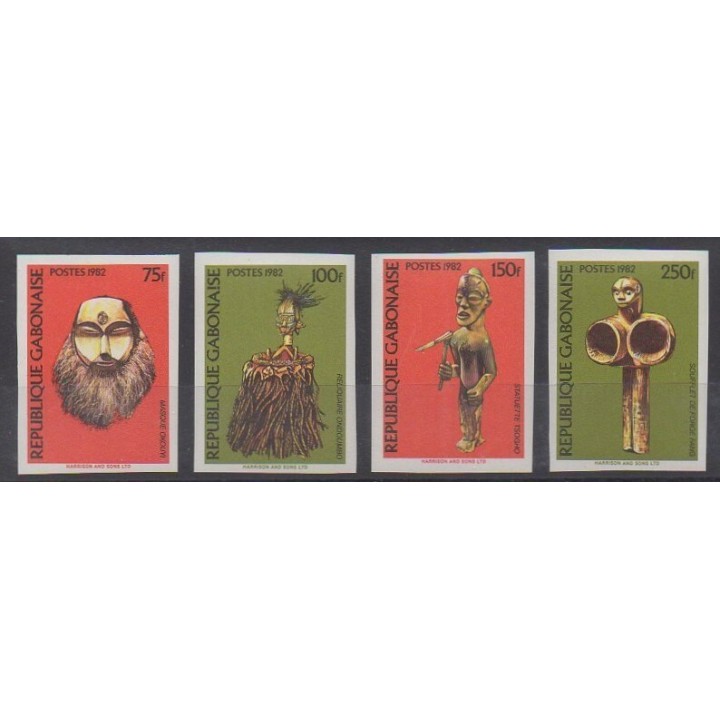 Stamps - Gabon - 1982 - Nb 510/513ND - Art